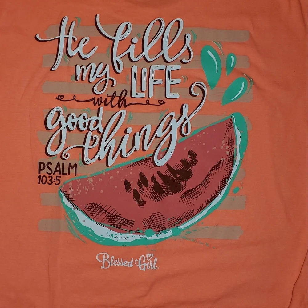 Blessed Life Bright T Shirt Psalm 103 - Picture 8 of 8